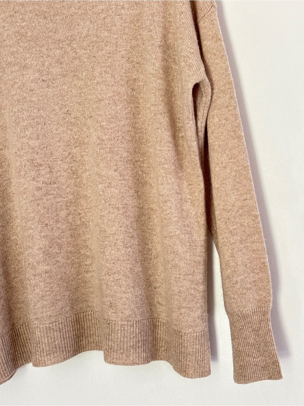Nordstrom 100% Cashmere Turtleneck Sweater Size XL Preppy Minimalist Neutral b76 - Picture 13 of 14